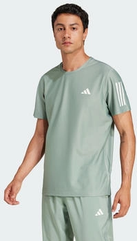 Adidas Own the Run T-Shirt silber gr&uuml;n