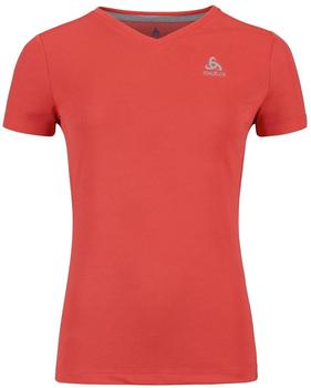 Odlo Kurzarm Shirt V-Ausschnitt F-DRY cayenne