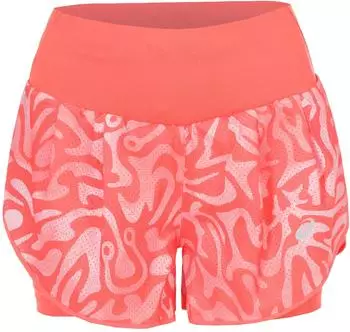 Asics Road All Over Print 2-N-1 5IN Short coral reef light ube 2012D077