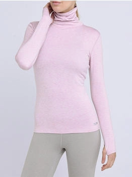 TCA Langarm Laufshirt Reißverschluss lila