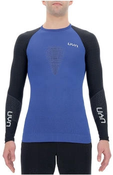 UYN Marathon OW SHIRT LONG SL persian blau schwarz