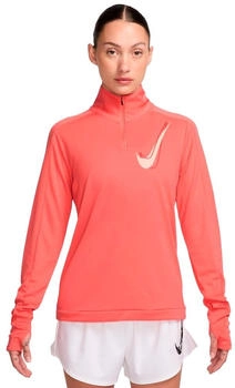 Nike Swoosh Dri-FIT Mid Layer mit Halbreißverschluss fürs Laufen (Damen) (HJ2225) magic ember