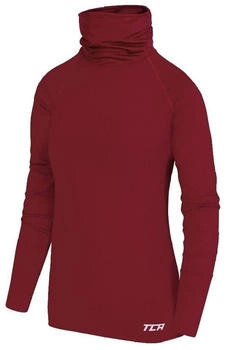 TCA Warm-Up Trichterkragen Thermo Lauf Oberteil cabernet