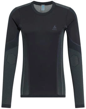 Odlo Zeroweight Pk Windproof Warm Bl Top Crew Neck L grau schwarz Modell