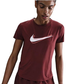 Nike One Swoosh Dri-FIT Kurzarm-Laufoberteil für Damen (HJ2204) dark team red