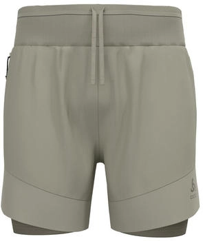 Odlo The X-alp 6-inch 2-in-1 Trail Running Shorts 2.0 (323902) agate gray/vetiver