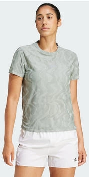 Adidas Ultimate Running Engineered CLIMACOOL T-Shirt silber gr&uuml;n
