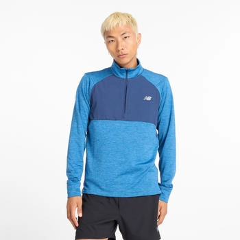 New Balance Athletics Heat Grid 1/2 Zip (MT43204) heron blue