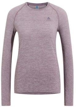 Odlo T-Shirt Crew Neck L S Essential Seamless rosa gray ridge melange