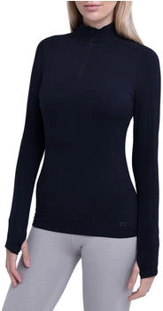 TCA Fusion Quickdry Laufshirt Reißverschlusstasche schwarz