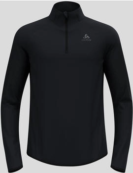 Odlo Zeroweight Warm Mid Layer Zip Laufshirt schwarz