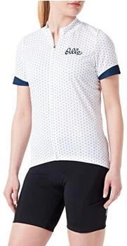 Odlo Radtrikot Rei&szlig;verschluss und Print ESSENTIALS wei&szlig; blau-gr&uuml;n