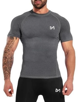 MEETYOO 2X Kompressionsshirt Funktions Shirt Herren Laufshirt fitness