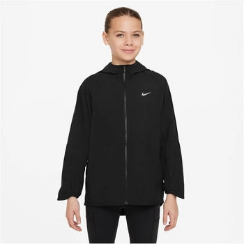 Nike Dri-FIT Woven Trainingsjacke Kinder 010 schwarz silber
