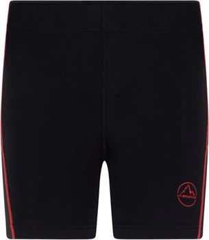 La Sportiva Tight Short Laufshort schwarz hibiskus