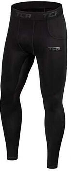 TCA Leggings Kompressionshose lang schwarz