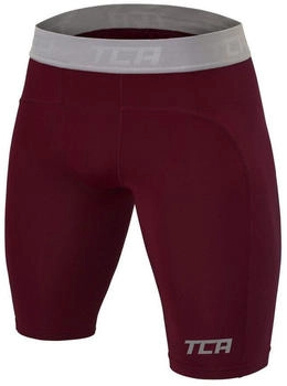 TCA Trainingsshorts Kompressionsshorts cabernet