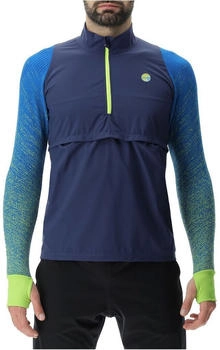 UYN Exceleration Windproof Zip-Up Laufshirt lapis lime