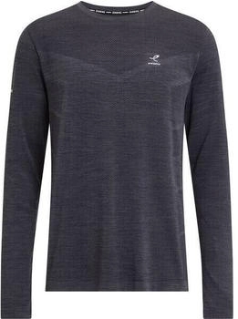 Energetics Langarmshirt Tayeb M melange schwarz