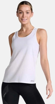 2XU Aero Damen-Laufoberteil weiß silber reflektierend