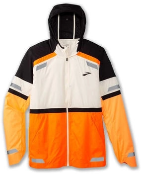 Brooks Run Visible Jacke weiß