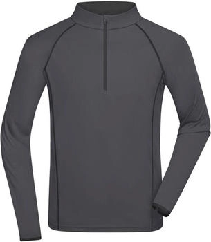 James & Nicholson funktionsshirt titan schwarz
