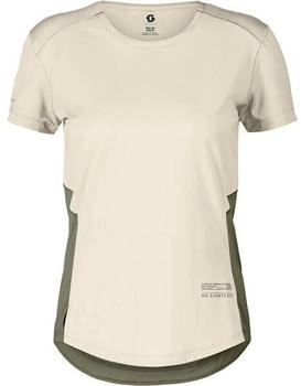 Scott Tee Endurance Tech S S cotton white hay green