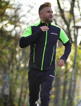 Airtracks Laufshirt Langarm Thermo Pro Line schwarz