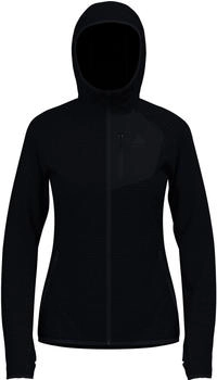 Odlo The Ascent Mid Layer Hooded Zip schwarz