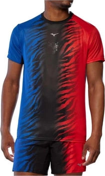 Mizuno DryAeroFlow Graphic Tee Laufshirt schwarz rot