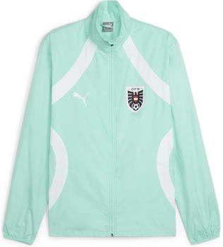 Puma öfb Prematch Woven Jacket electric peppermint weiß