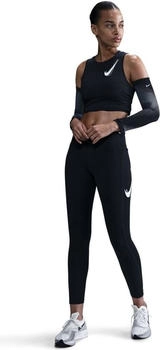 Nike Fast 7/8-Leggings mit mittelhohem Bund (Damen) - Schwarz (EU - ) HV8555-010