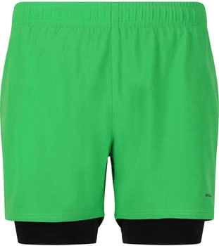 Endurance kros 2-in-1 shorts island green