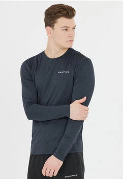 Endurance Langarmshirt Abdon 1111 black melange