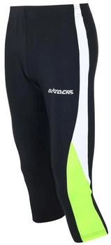 Airtracks Laufhose 3-4 lang schwarz neon