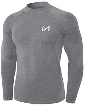 MEETYOO Kompressionsshirt Herren Funktionsshirt Langarm atmungsaktiv