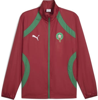 Puma FRMF Prematch Woven Jacket intense rot archivgrün