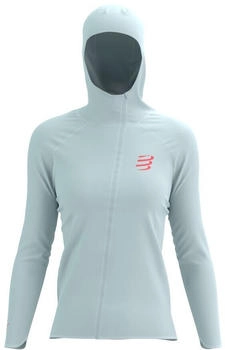Compressport Hurricane Waterproof Jacke grau fluoro rot