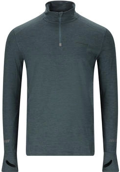 Endurance Tune V2 Melange Midlayer Laufshirt blau meliert