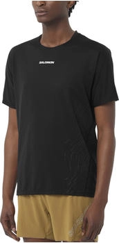 Salomon Sense Aero SS Tee GFX M deep black beauty