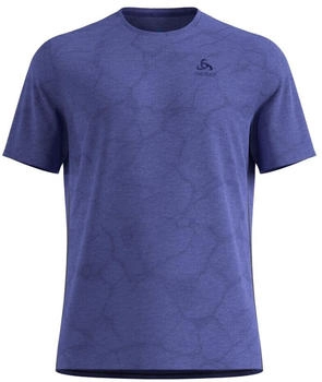Odlo Zeroweight Engineered Chill-Tec Laufshirt blau schwarz