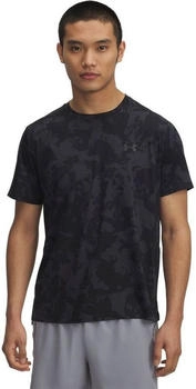 Under Armour Launch Elite Print Laufshirt anthracite schwarz reflektierend 017