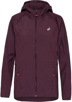 Asics Road Packable Laufjacke Damen dunkelrot
