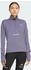 Adidas Laufshirt CLIMAWARM Reißverschluss bis zur Brust preloved violet