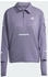 Adidas Laufshirt CLIMAWARM Reißverschluss bis zur Brust preloved violet