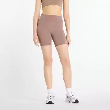 New Balance NB Harmony High Rise Short 6 inch (WS51114EAS) brown