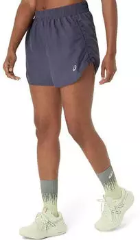 Asics Nagino 4in Laufshorts blaugrau blau