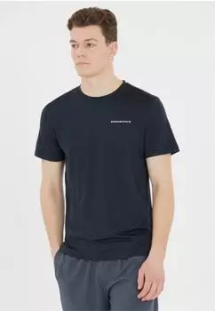 Endurance Abdon Melange S S Tee Funktionsshirt blau schwarz