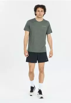 Endurance Abdon Melange S S Tee Funktionsshirt balsamgrün