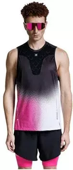X-Bionic Lauf-Tanktop Corefusion Run Tank schwarz neopink weiss
